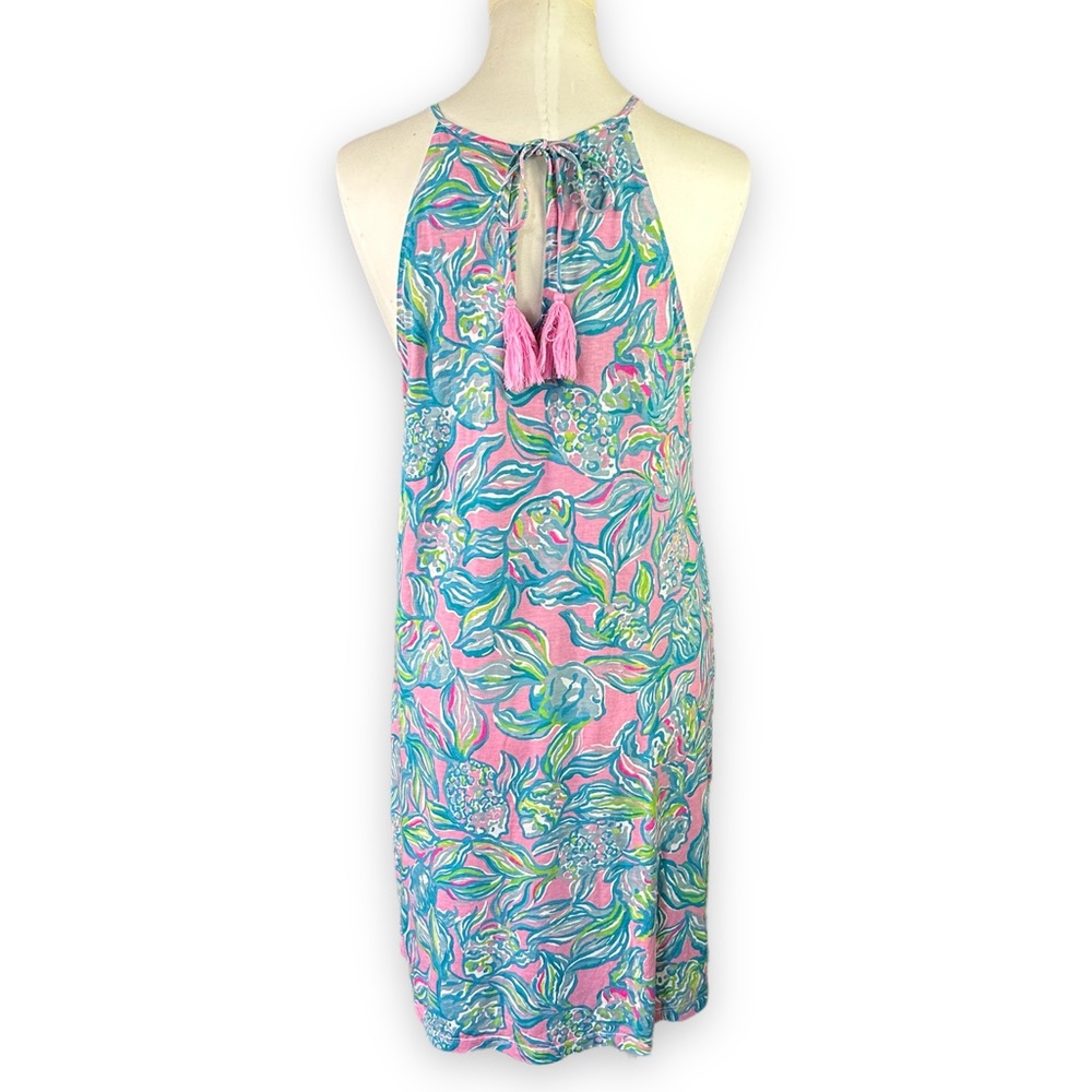 Lilly Pulitzer Margot Swing Dress Pelican Pink Off The Scales Size Small - Picture 4 of 12